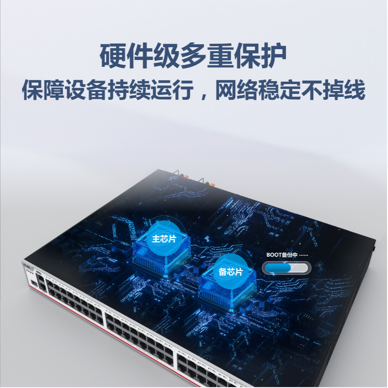 銳捷48口千兆電三層企業(yè)級匯聚網絡交換機